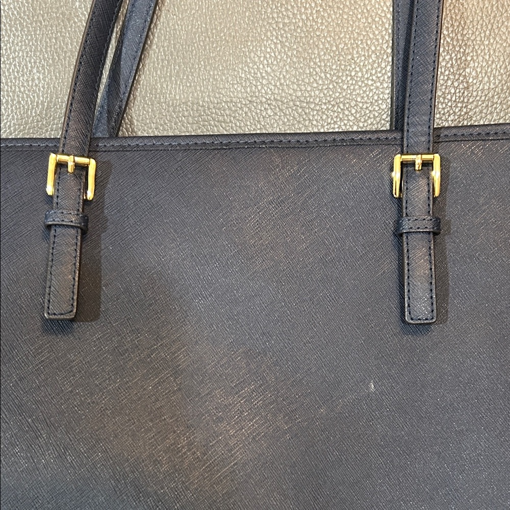 Michael Kors Jet Set Laptop Bag, Navy - Picture 10 of 15